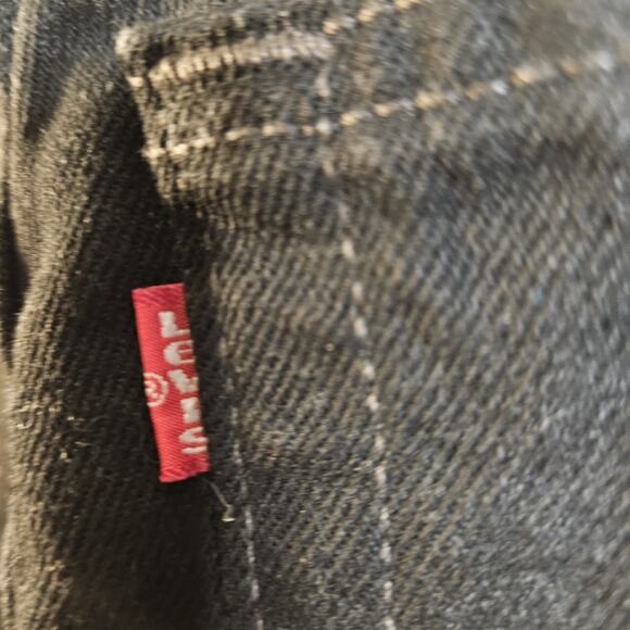 NWT Vintage 90s Levi's 550 Women’s Red Tab Relaxed Tapered Black Jeans 12 USA - Picture 5 of 8